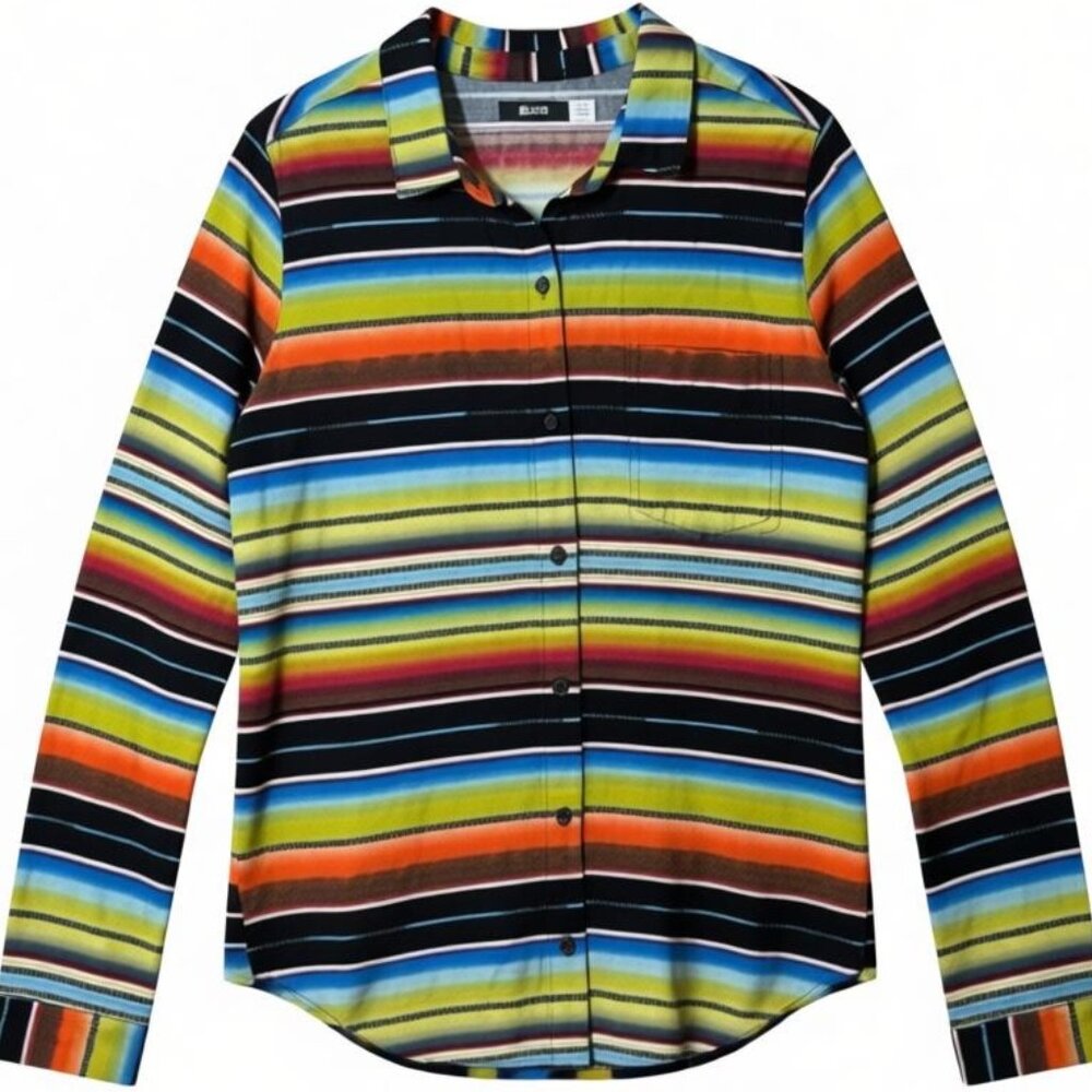 BDG‎ Urban Outfitters Multi Color Striped Button Down Shirt Womens Large
